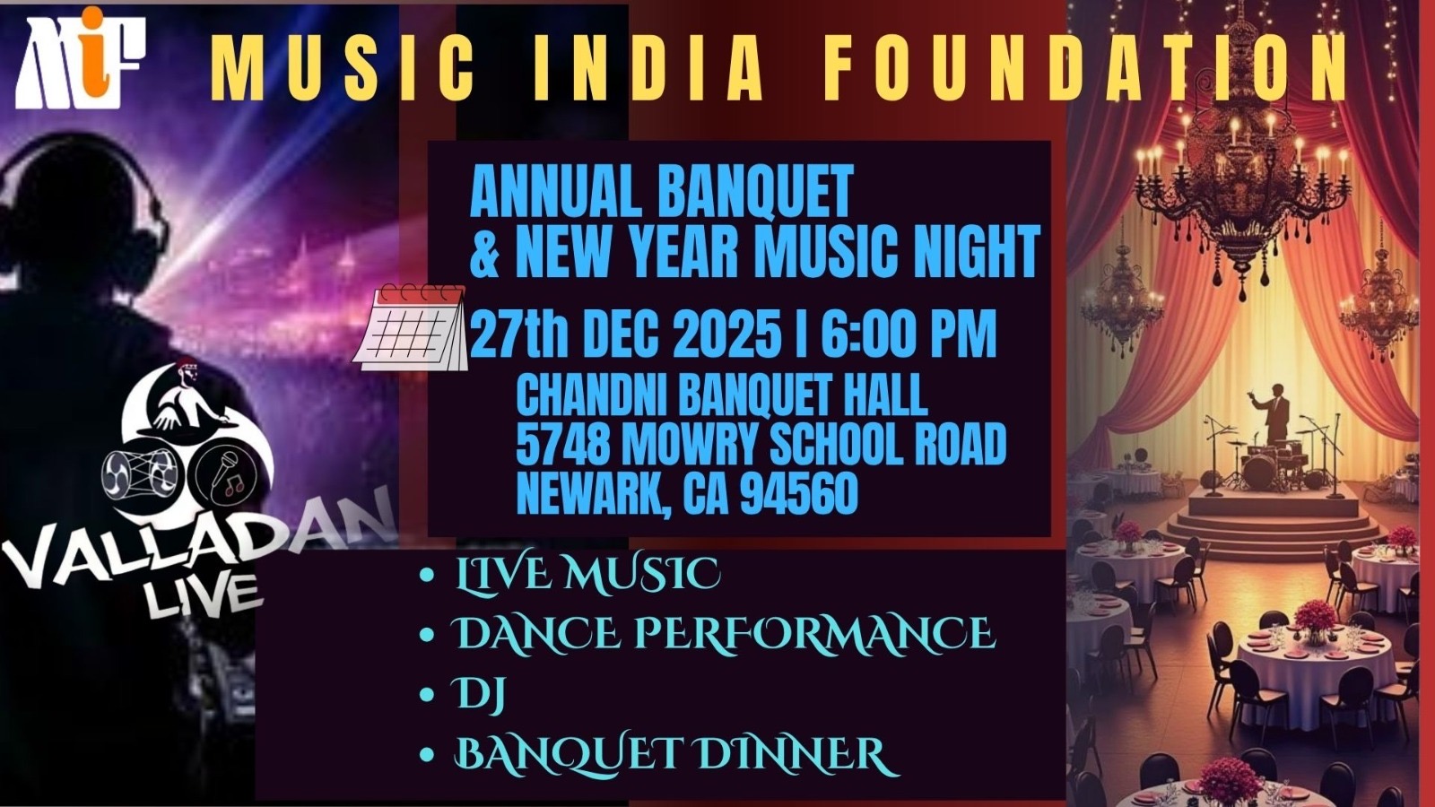 ANNUAL BANQUET AND NEW YEAR MUSIC NIGHT!