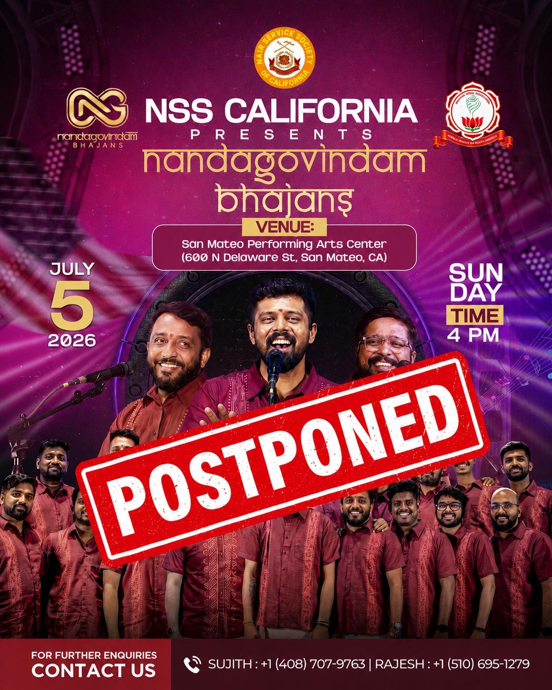 Nandagovindam Live In Bay Area