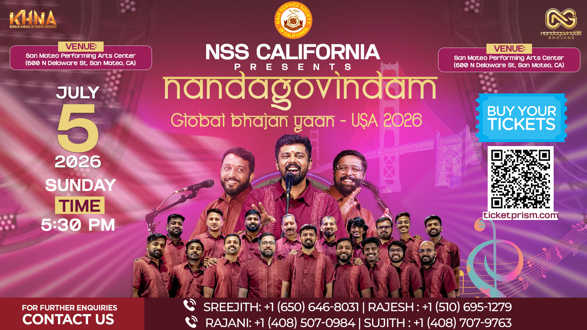 Nandagovindam Live In Bay Area